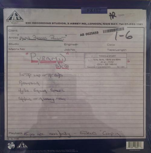 Виниловая пластинка Alan Parsons Project, The - Pyramid Work In Progress (RSD2024, Orange Vinyl LP)