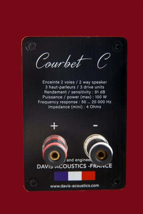 Акустика центрального канала Davis Acoustics Courbet C Red Gloss