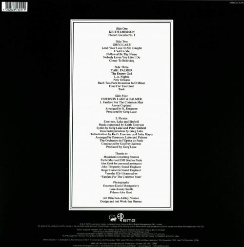 Виниловая пластинка Lake & Palmer Emerson - Works Vol.1 (Black Vinyl 2LP)