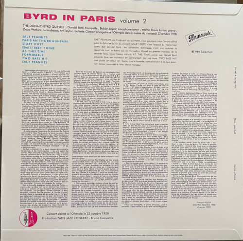 Виниловая пластинка Donald Byrd - Parisian Thoroughfare (Analogue) (Black Vinyl LP)