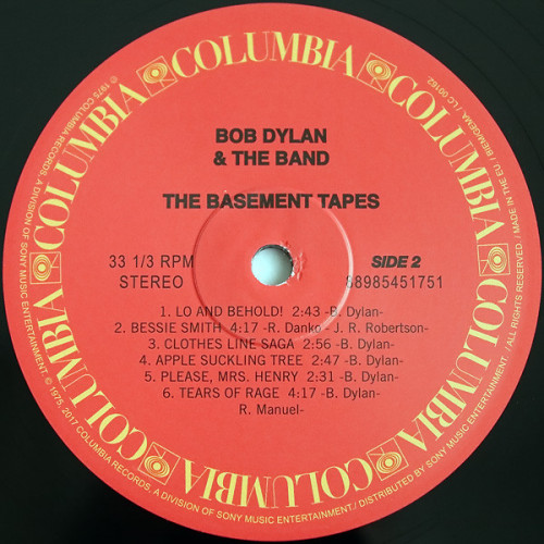 Виниловая пластинка Bob Dylan THE BASEMENT TAPES