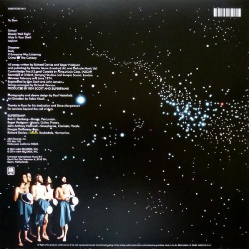 Виниловая пластинка Supertramp, Crime Of The Century (40th Anniversary / Back To Black)