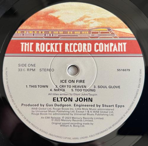 Виниловая пластинка Elton John - Ice On Fire (180 Gram Black Vinyl LP)