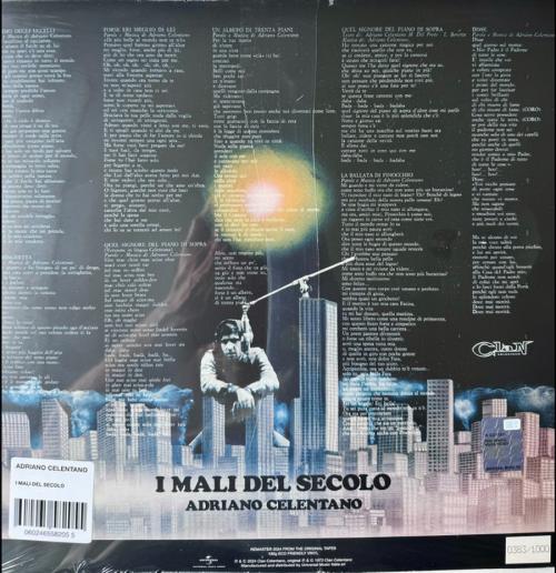 Виниловая пластинка Adriano Celentano - I Mali Del Secolo (Black Vinyl LP)