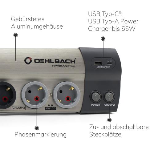 Разветвитель питания Oehlbach STATE OF THE ART XXL Power Socket 907 (D1C17031)