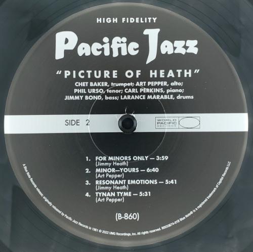 Виниловая пластинка Chet Baker; Pepper, Art - Picture Of Heath (Tone Poet) (Black Vinyl LP)