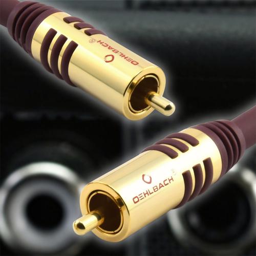 Кабель межблочный аудио Oehlbach PERFORMANCE NF Sub-cable cinch/cinch, 1.0m mono red (D1C20531)