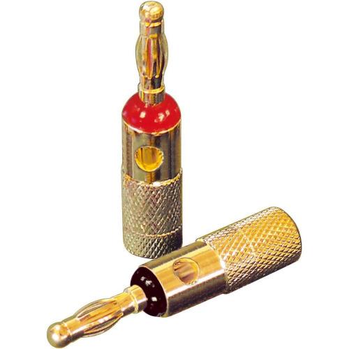 Разъем Dynavox BANANA RED/BLACK (205095) (4 шт)