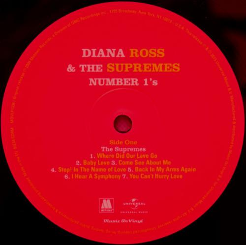 Виниловая пластинка Diana Ross & The Supremes NO 1S (180 Gram)