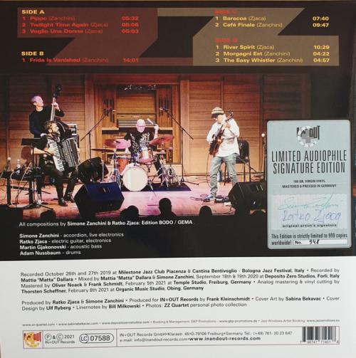 Виниловая пластинка ZZ Quartet - Midnight In Europe (Black Vinyl 2LP)