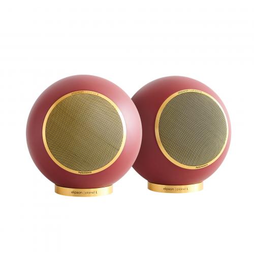 Полочная акустика Elipson Planet L PERFORMANCE 2.0 Burgundy/Gold