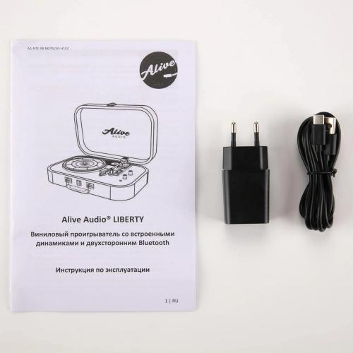 Проигрыватель винила Alive Audio LIBERTY Macassar Pass c Bluetooth