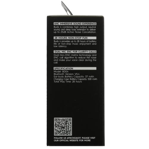 Наушники TECNO BD04 Buds 4 White