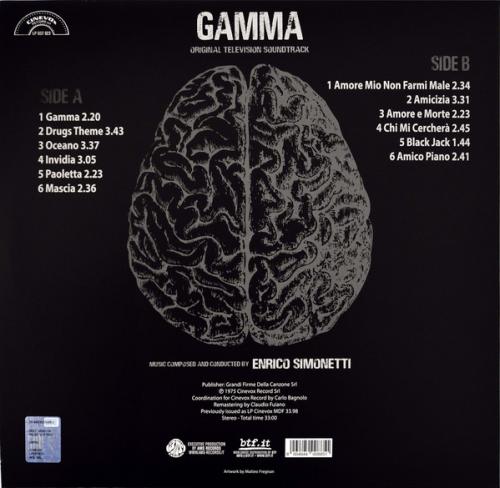 Виниловая пластинка OST - Gamma (Enrico Simonetti) (White Vinyl LP)