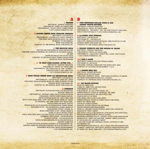 Виниловая пластинка Various Artists, Quentin Tarantino’s Django Unchained Original Motion Picture Soundtrack