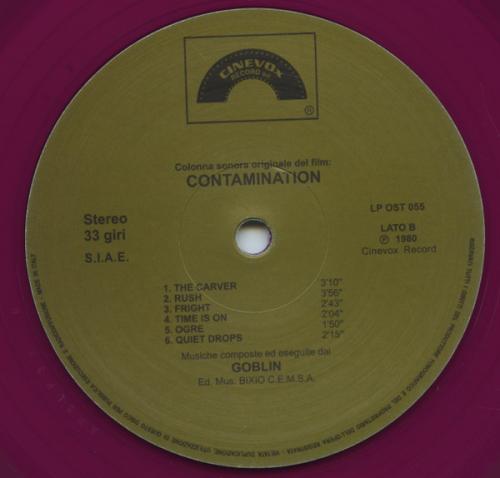 Виниловая пластинка Саундтрек - Contamination (Goblin) (Coloured Vinyl LP)
