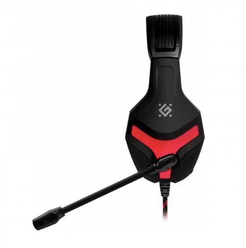 Наушники Defender BLACK FEAR Black Red