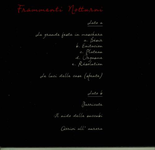 Виниловая пластинка Unreal City - Frammenti Notturni (Black Vinyl LP)