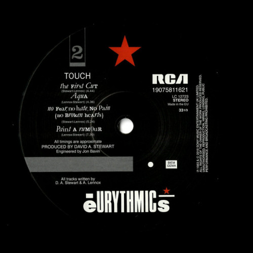 Виниловая пластинка Sony Eurythmics Touch (180 Gram)