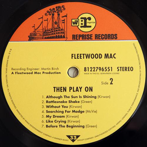 Виниловая пластинка Fleetwood Mac THEN PLAY ON (180 Gram)