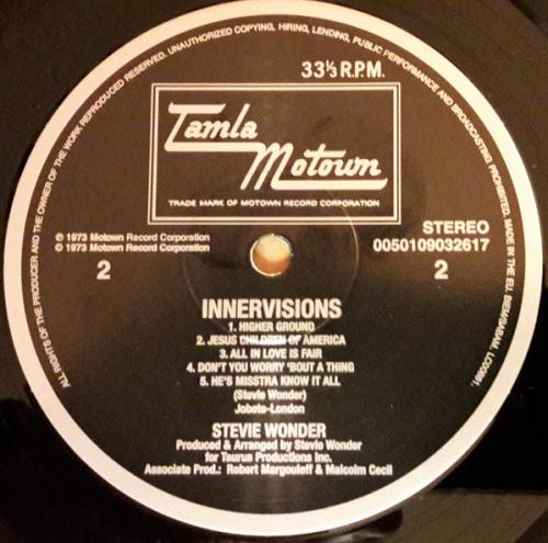 Виниловая пластинка Stevie Wonder, Innervisions