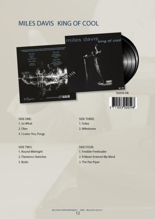 Виниловая пластинка Miles Davis — KING OF COOL (2LP)