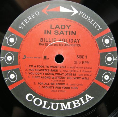 Виниловая пластинка Billie Holiday LADY IN SATIN