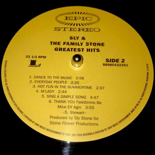 Виниловая пластинка Sly & the Family Stone GREATEST HITS