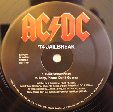 Виниловая пластинка AC/DC 74 Jailbreak