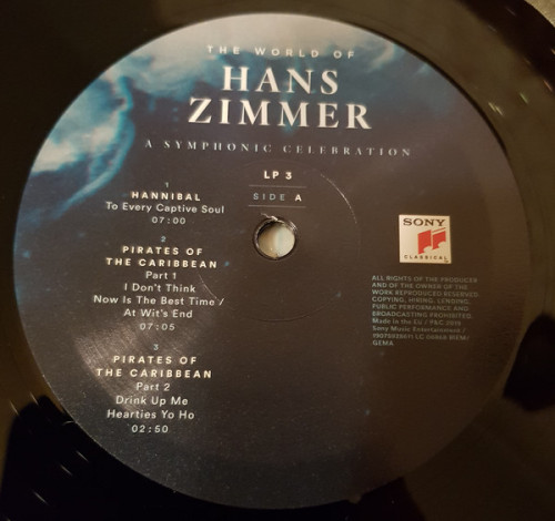 Виниловая пластинка Sony Hans Zimmer The World Of Hans Zimmer - A Symphonic Celebration (Limited 180 Gram Black Vinyl/Gatefold)