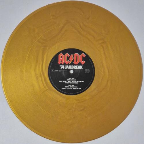 Виниловая пластинка AC/DC - 74 Jailbreak (50th Anniversary, 180 Gram, Limited Golden Vinyl LP)
