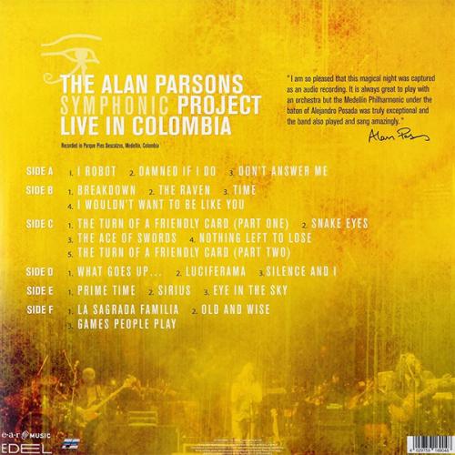 Виниловая пластинка The Alan Parsons Project - Live In Colombia (Coloured Vinyl 3LP)