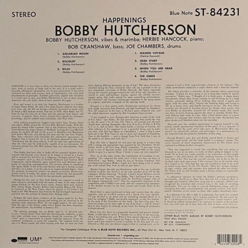 Виниловая пластинка Bobby Hutcherson - Happenings (Black Vinyl LP)