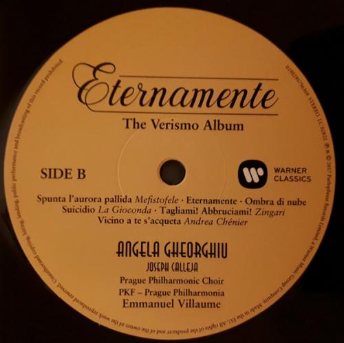Виниловая пластинка WMC Angela Gheorghiu Eternamente - The Verismo Album