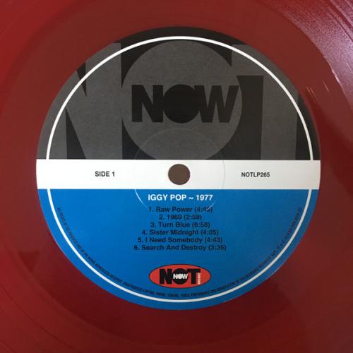 Виниловая пластинка Pop, Iggy, 1977  (RED Vinyl) (180 Gram Red Vinyl)