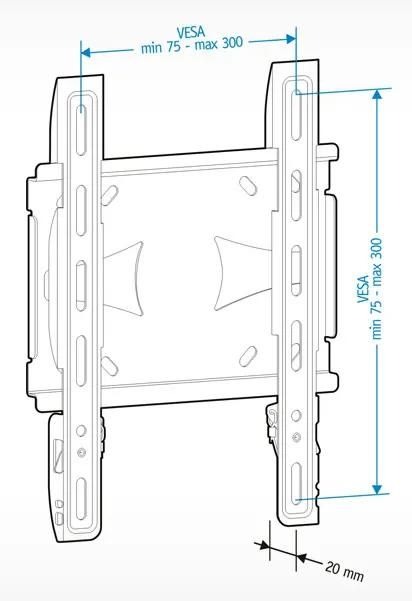Кронштейн для телевизора Holder LCDS-5045 металлик