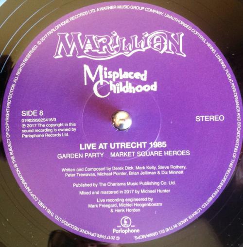 Виниловая пластинка Marillion MISPLACED CHILDHOOD (DELUXE/BOX SET)