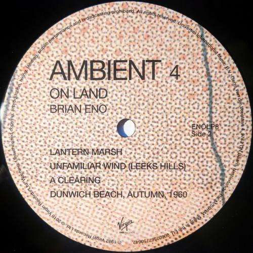 Виниловая пластинка Eno, Brian, Ambient 4: On Land