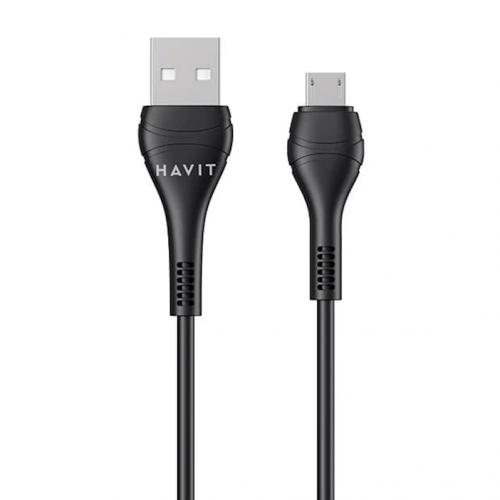 USB кабель HAVIT CB6159 USB-A - Micro USB BK 1m