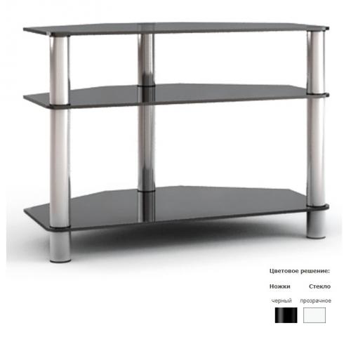 Подставка MD TV11 Flatform (черный/прозрачное стекло)