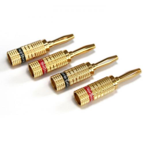 Разъемы NorStone Banana Plugs gold