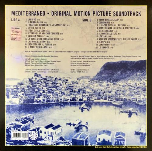 Виниловая пластинка Саундтрек - Mediterraneo (Giancarlo Bigazzi) (Coloured Vinyl LP)
