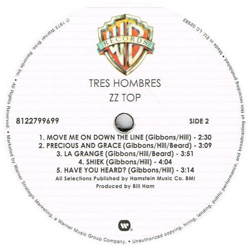 Виниловая пластинка ZZ Top TRES HOMBRES (180 Gram/Remastered)