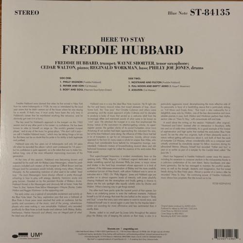 Виниловая пластинка Freddie Hubbard - Here To Stay (Black Vinyl LP)