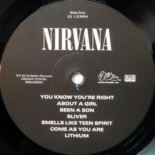 Виниловая пластинка Nirvana, Nirvana (1LP)
