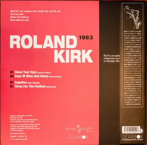 Виниловая пластинка Roland Kirk - Live At Ronnie Scott's 1963 (Black Vinyl LP)