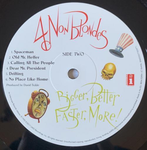 Виниловая пластинка 4 Non Blondes, Bigger, Better, Faster, More!