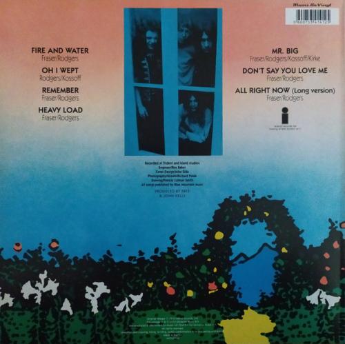 Виниловая пластинка Free - Fire And Water (Black Vinyl LP)