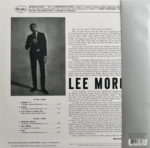 Виниловая пластинка Lee Morgan - Here's Lee Morgan (Analogue, Original Jazz Classics) (Black Vinyl LP)