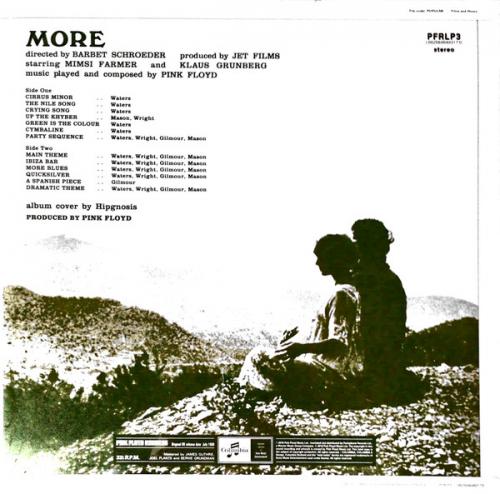 Виниловая пластинка Pink Floyd MUSIC FROM THE FILM MORE (180 Gram/Remastered)